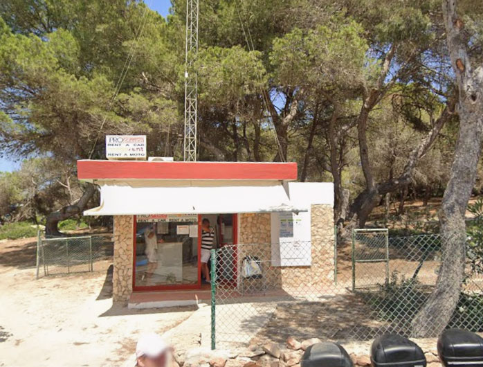 Oficina Proauto Rent a Car Formentera. Oficina cerca de la playa de Migjorn. Carrer Maryland, 340, 07872, Illes Balears